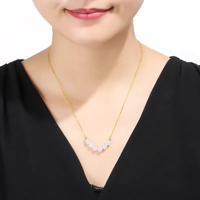 Oriental Jade Hetian Jade Necklaces White Jade Women's-1