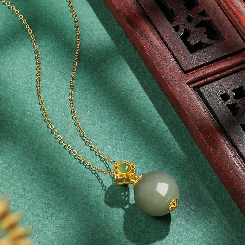 Oriental Jade Necklaces Green Jade Women's-3