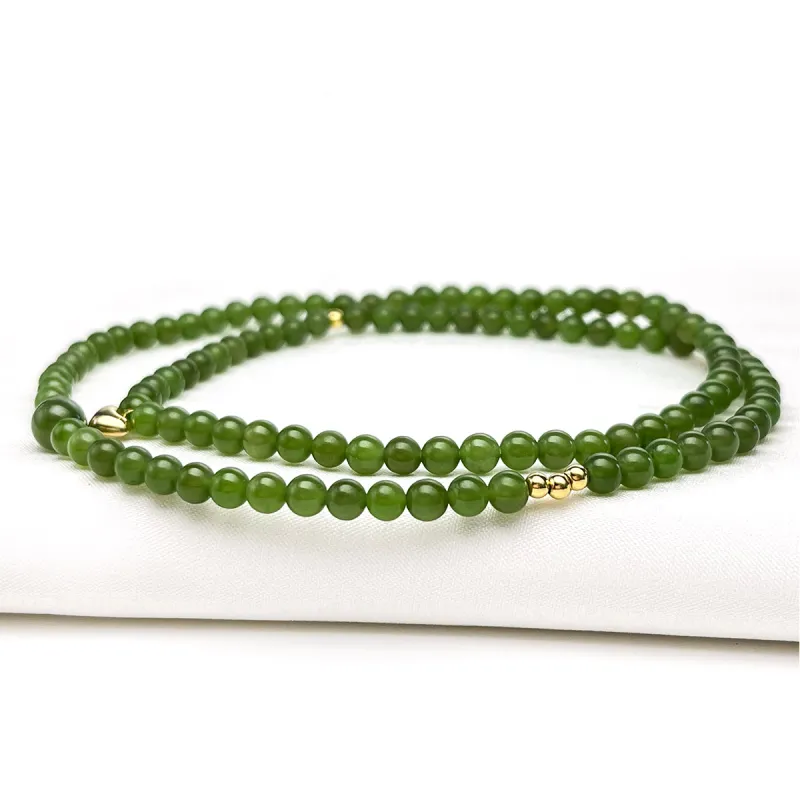 Oriental Jade Necklaces Jasper Women's-3