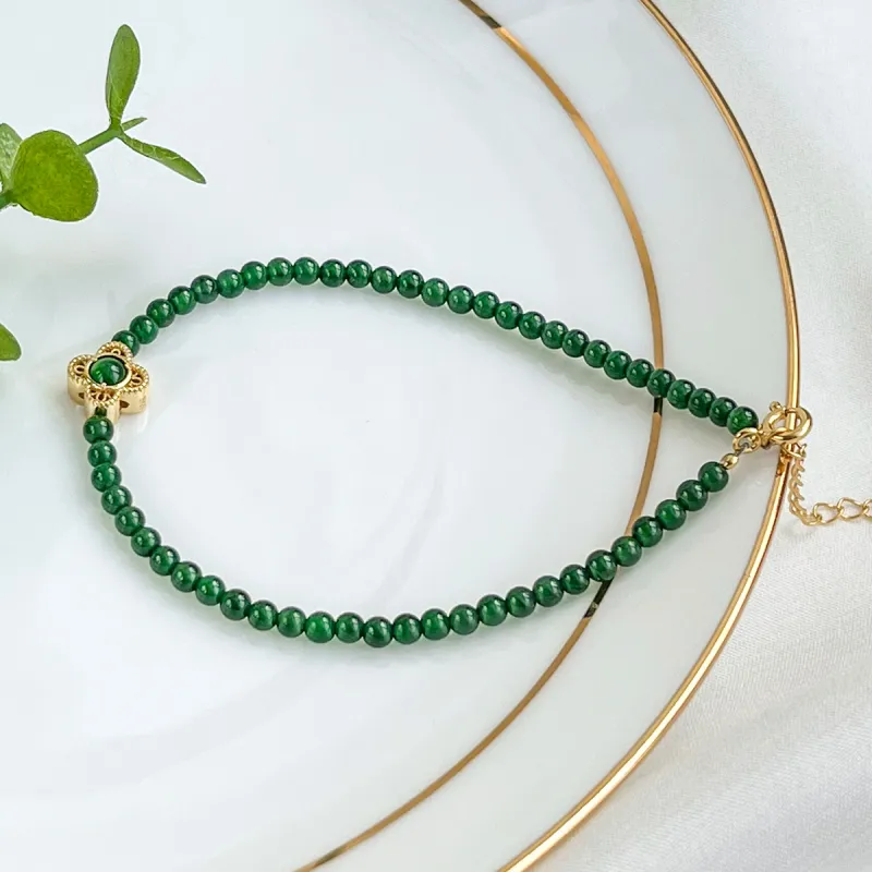 Oriental Jade Ice Type Jadeite Bracelets Women's-6