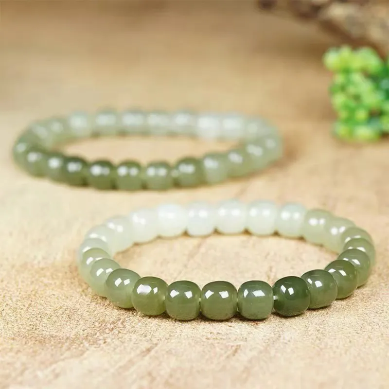 Oriental Jade Hetian Jade Bracelets Green Jade Women's-2