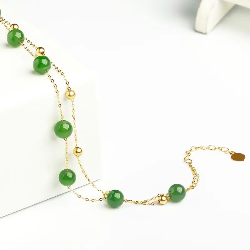 Oriental Jade Hetian Jade Bracelets Jasper Women's-5