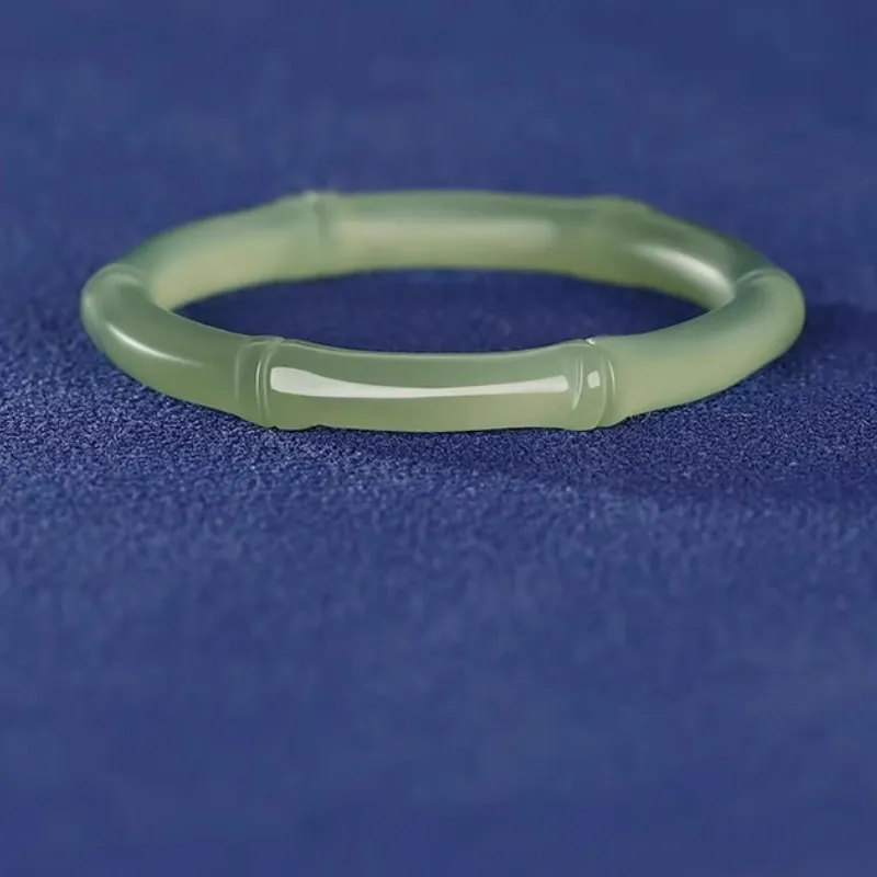 BYTHERE Hetian Jade Rings Pale Greenish White Jade Women's-4