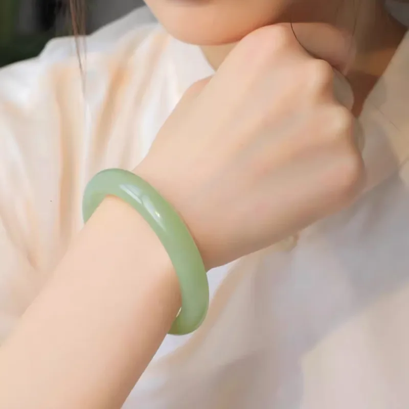 BYTHERE Hetian Jade Bangles Green Jade Women's-5