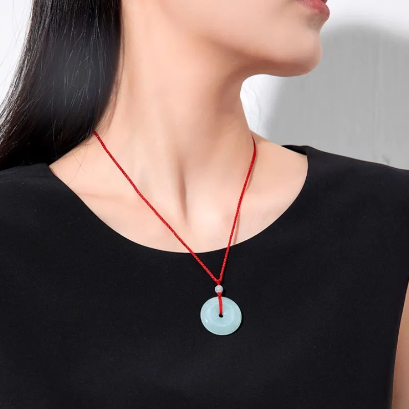 BYTHERE Bean Type Jadeite Pendants Unisex-3