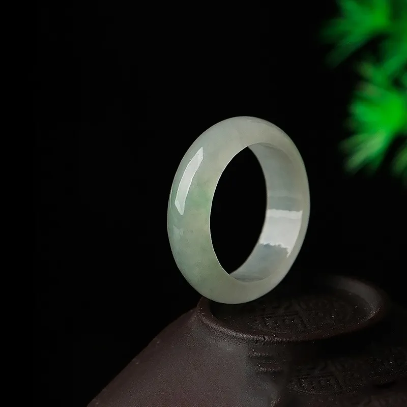 BYTHERE Glutinous Jade Rings Women's-2