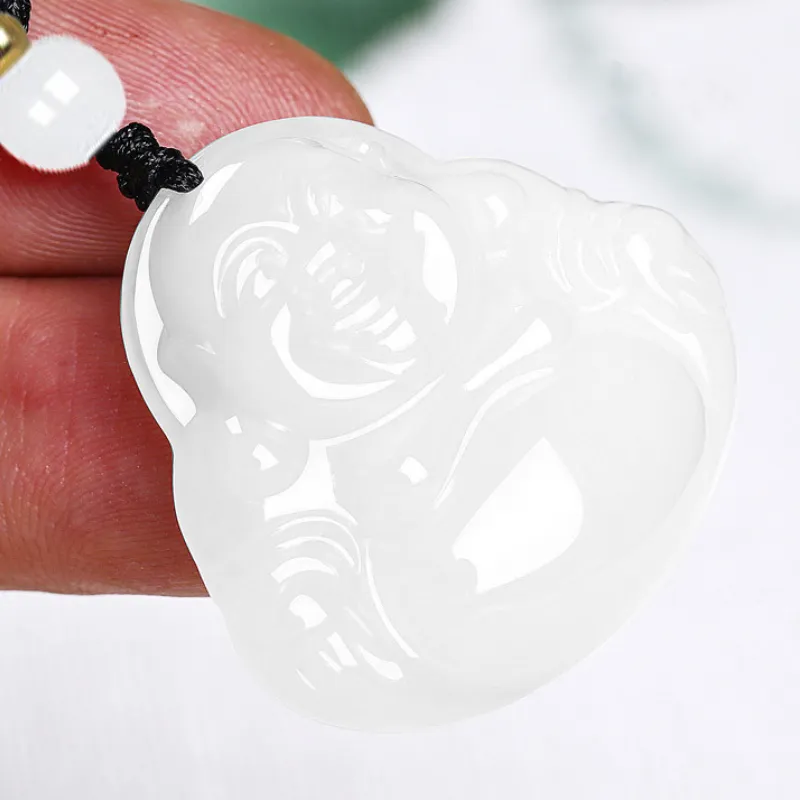 BYTHERE Hetian Jade Pendants White Jade Unisex-8