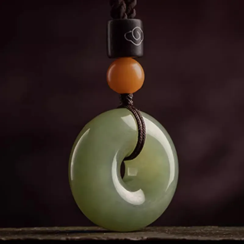 BYTHERE Hetian Jade Necklaces Pale Greenish White Jade Women's-2