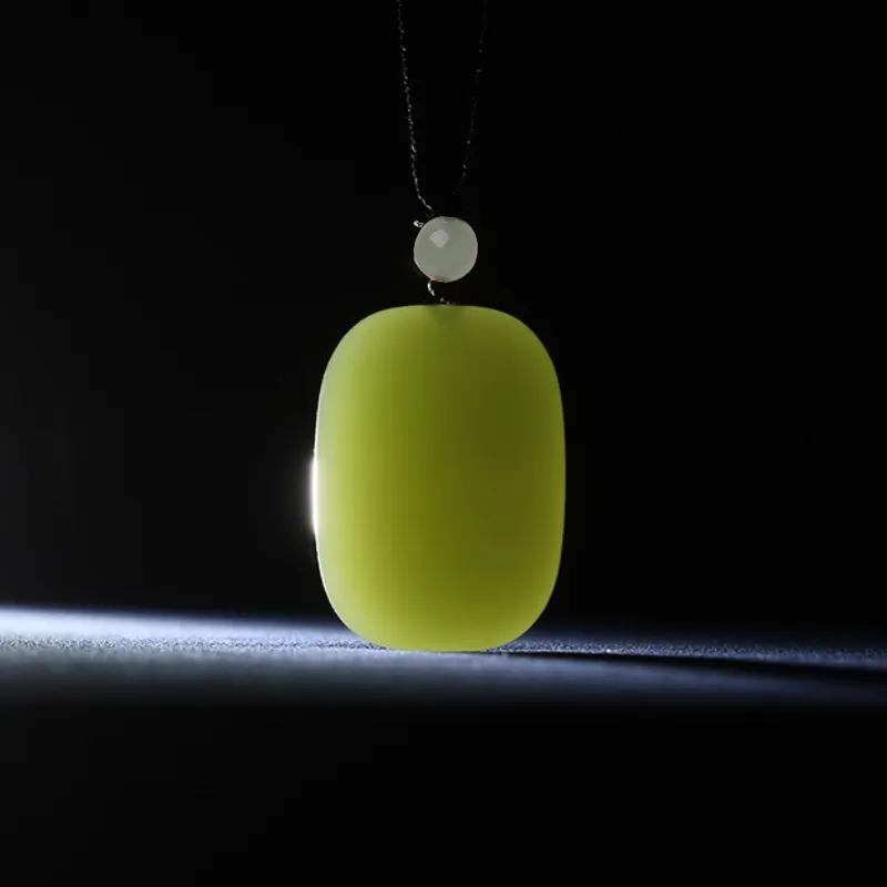 BYTHERE Hetian Jade Necklaces Pale Greenish White Jade Unisex-4