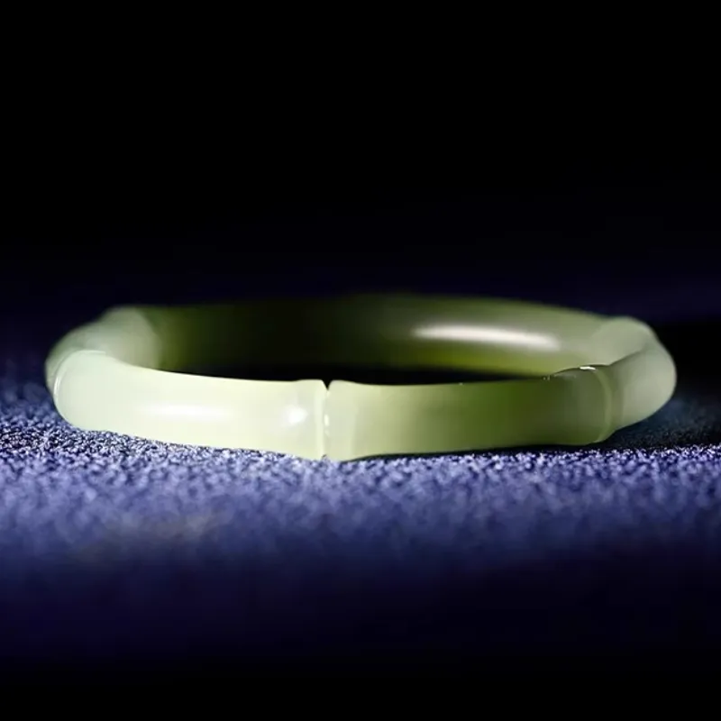 BYTHERE Hetian Jade Rings Pale Greenish White Jade Women's-6