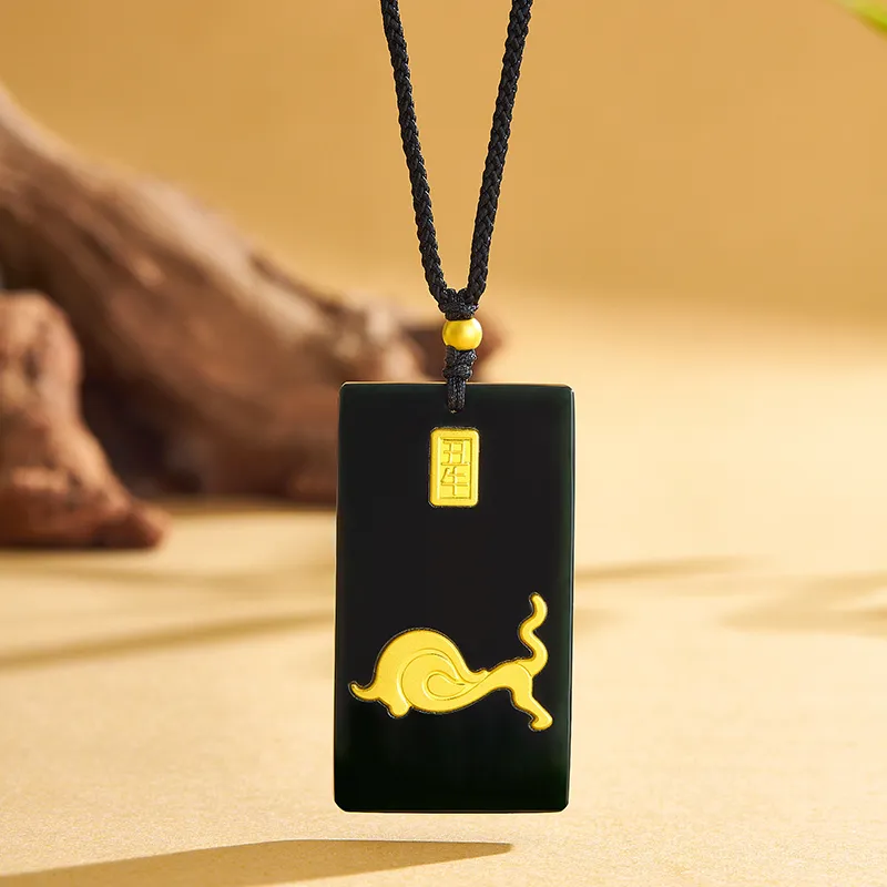 BYTHERE Hetian Jade Necklaces Green Jade Unisex-8