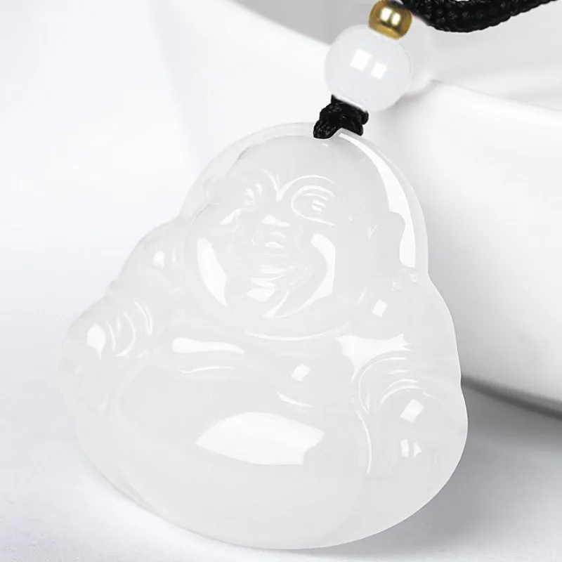 BYTHERE Hetian Jade Pendants White Jade Unisex-6