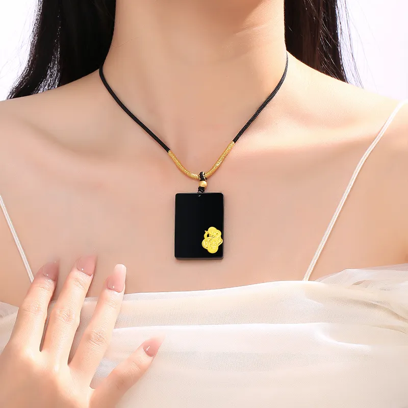 BYTHERE Hetian Jade Necklaces Green Jade Unisex-3