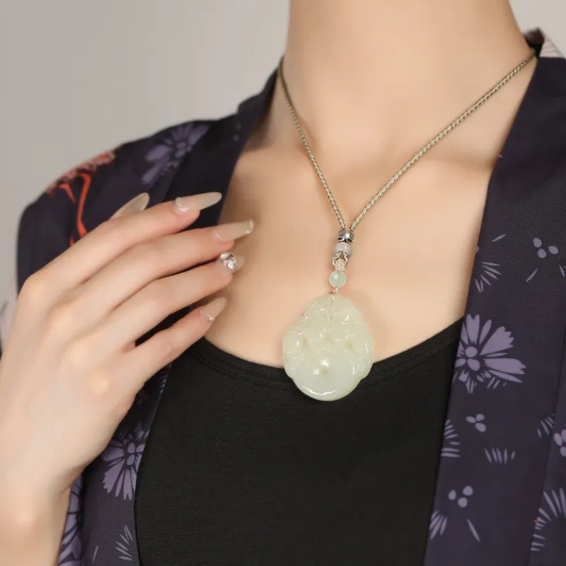 BYTHERE Necklaces Green Jade Unisex-4