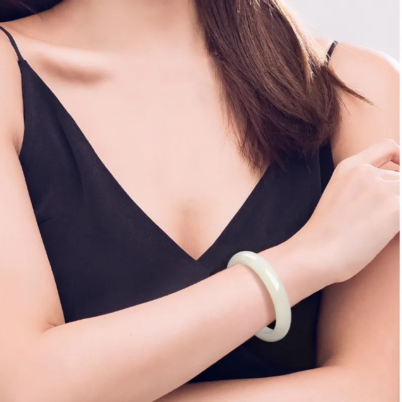 BYTHERE Bangles Green Jade Unisex-5