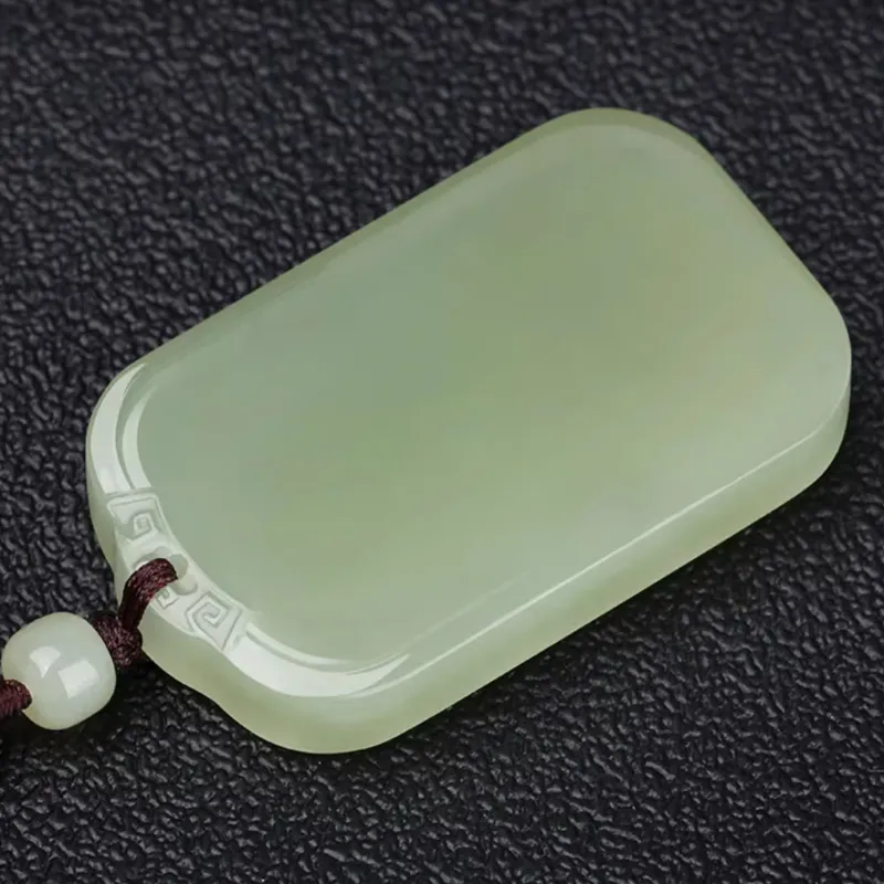 BYTHERE Necklaces Pale Greenish White Jade Unisex-5