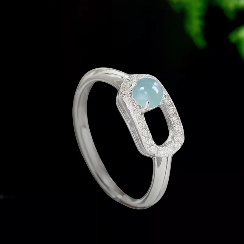 BYTHERE Glutinous Jade Rings Women's-1