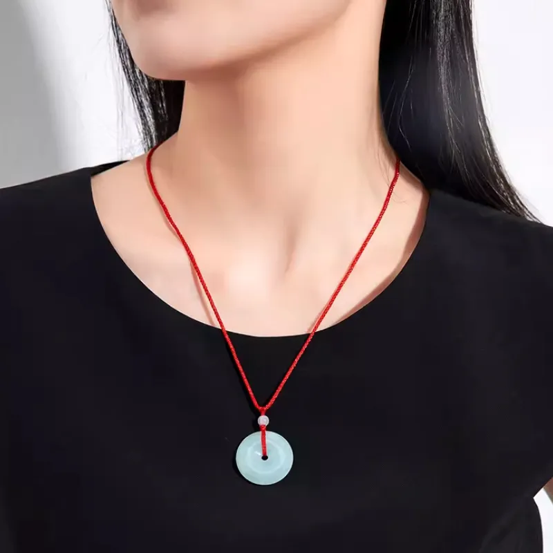 BYTHERE Bean Type Jadeite Pendants Unisex-2
