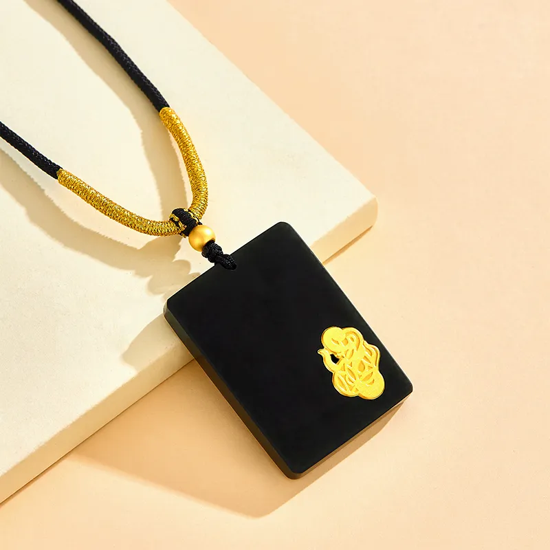 BYTHERE Hetian Jade Necklaces Green Jade Unisex-1