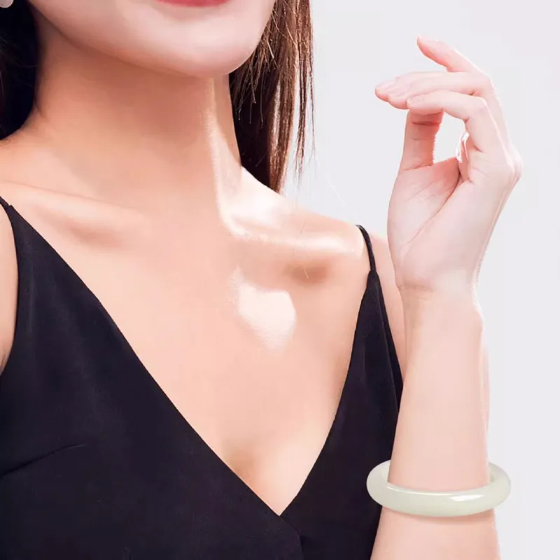 BYTHERE Bangles Green Jade Unisex-6