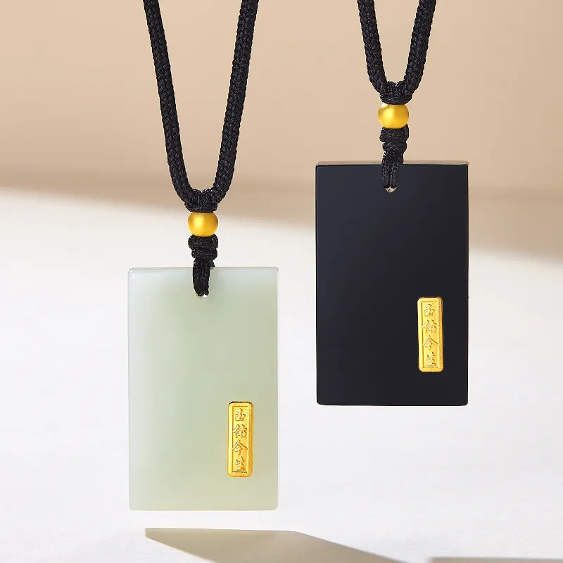 BYTHERE Pendants Green Jade Unisex-12
