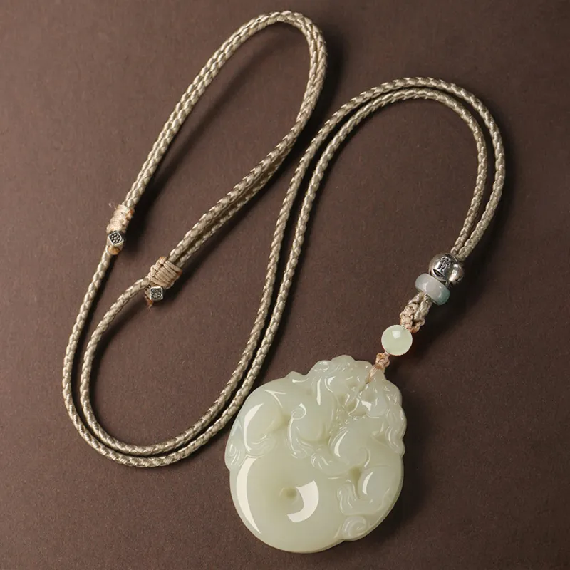 BYTHERE Necklaces Green Jade Unisex-9