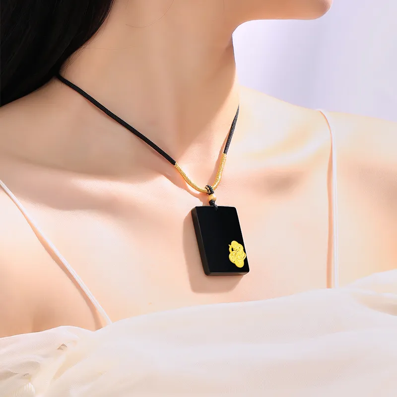 BYTHERE Hetian Jade Necklaces Green Jade Unisex-4