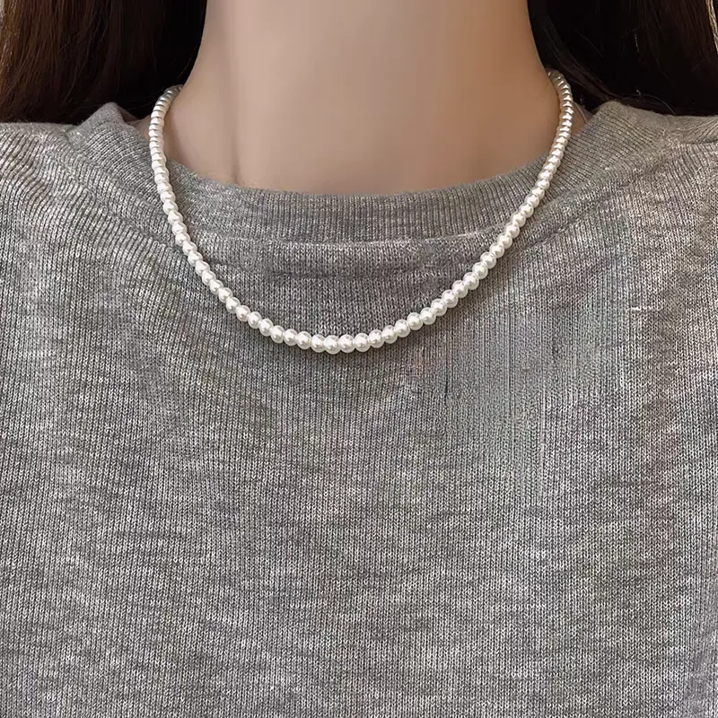 BYTHERE Faux Pearl Necklaces Women's-4