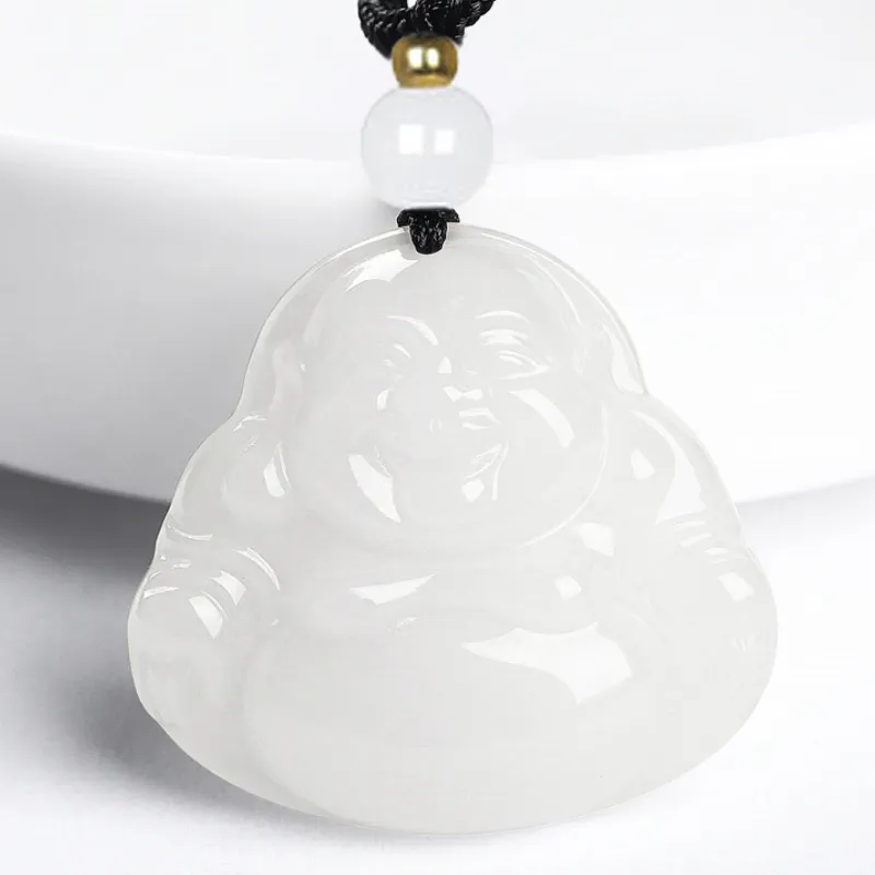 BYTHERE Hetian Jade Pendants White Jade Unisex-7