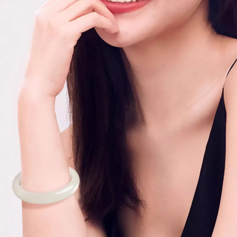 BYTHERE Bangles Green Jade Unisex-4