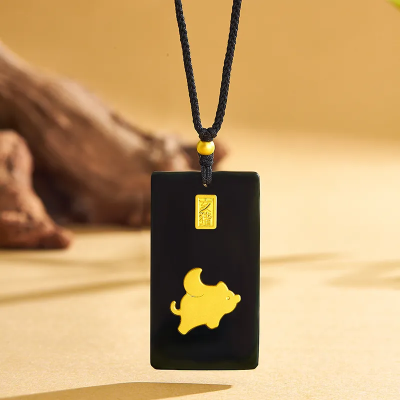 BYTHERE Hetian Jade Necklaces Green Jade Unisex-40