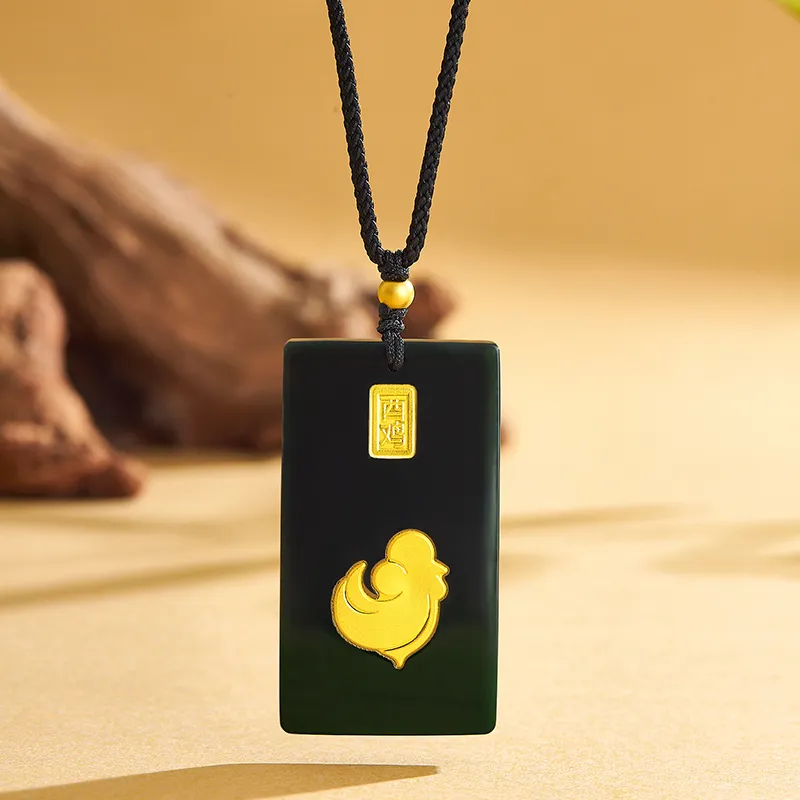 BYTHERE Hetian Jade Necklaces Green Jade Unisex-34