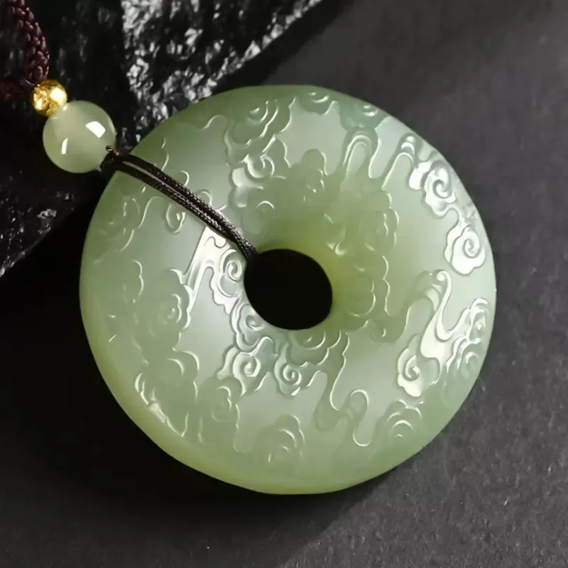 BYTHERE Hetian Jade Necklaces Green Jade Unisex-3
