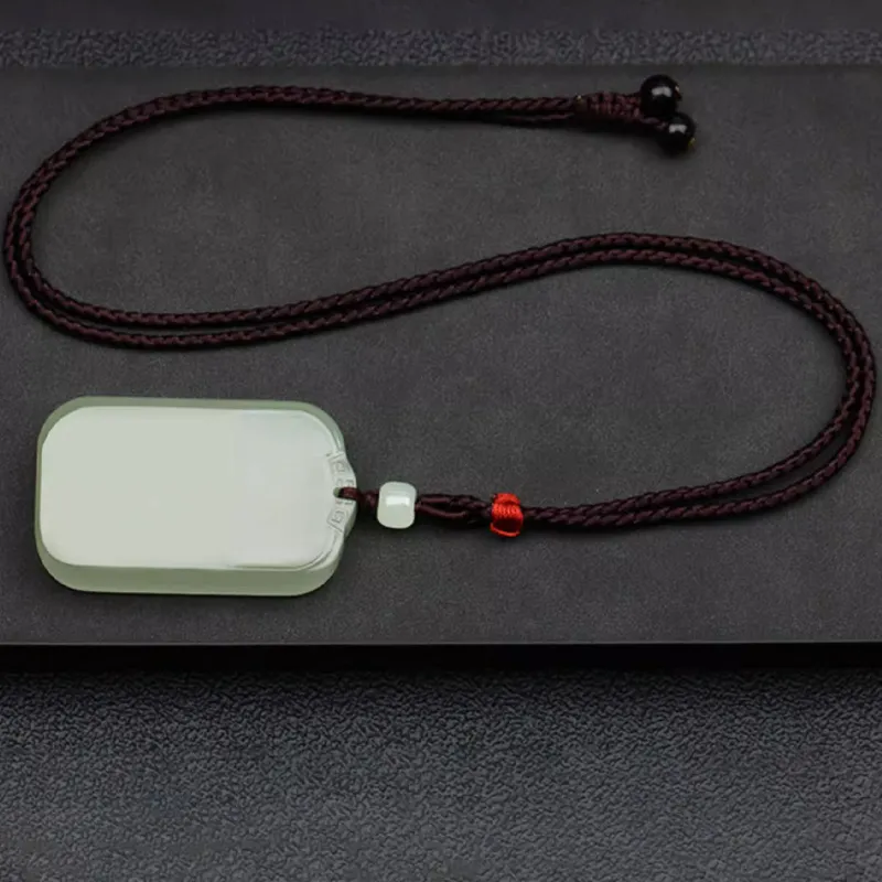 BYTHERE Necklaces Pale Greenish White Jade Unisex-1