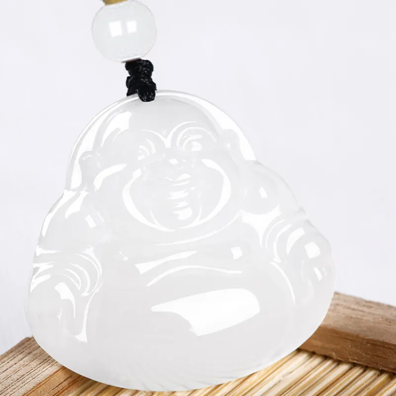 BYTHERE Hetian Jade Pendants White Jade Unisex-9