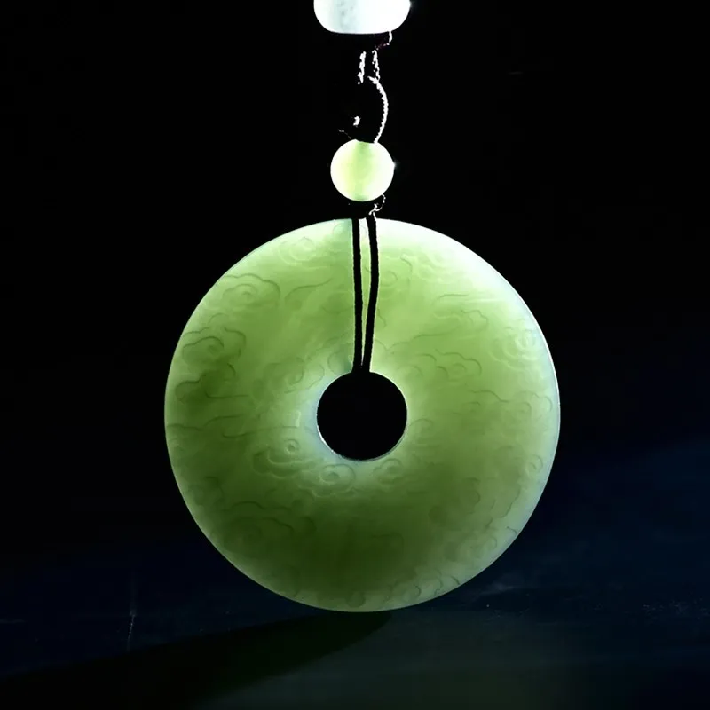 BYTHERE Hetian Jade Necklaces Green Jade Unisex-6