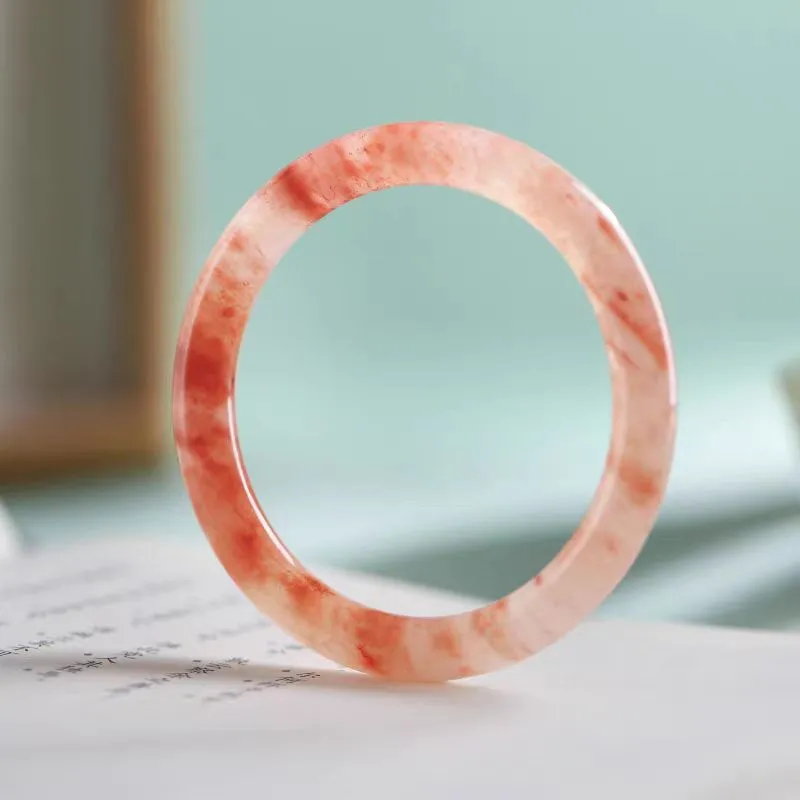 Lingxiang Yurun Golden Silk Jade Bangles Women's-3