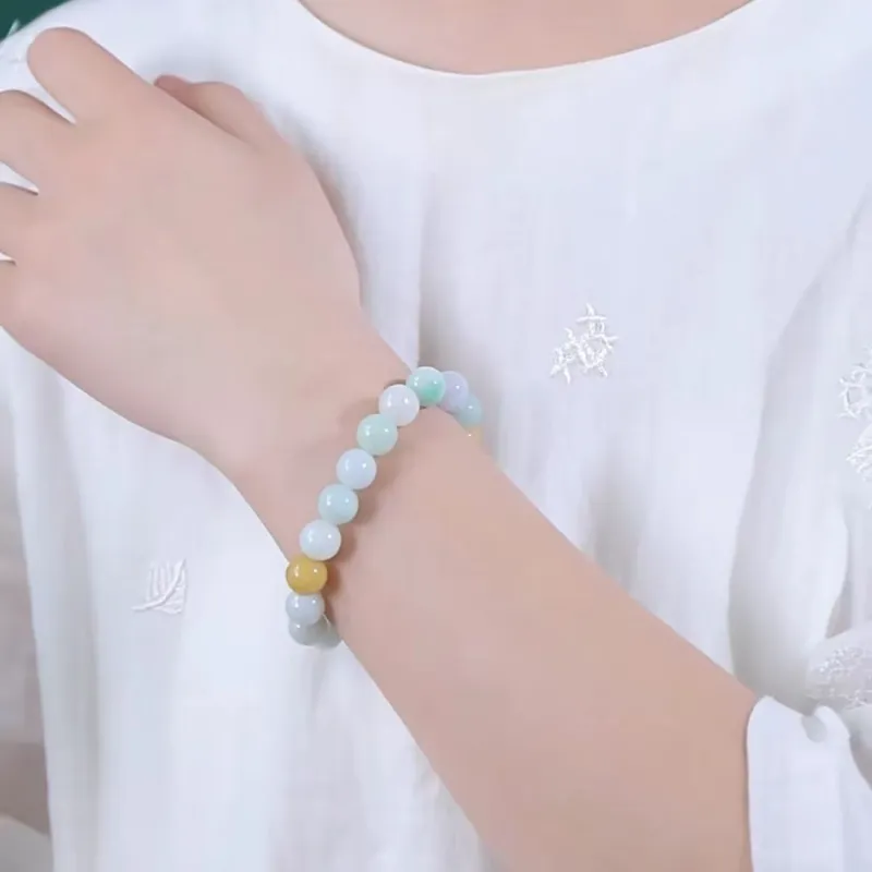 Lingxiang Yurun Glutinous Jade Jadeite Bracelets Unisex-5