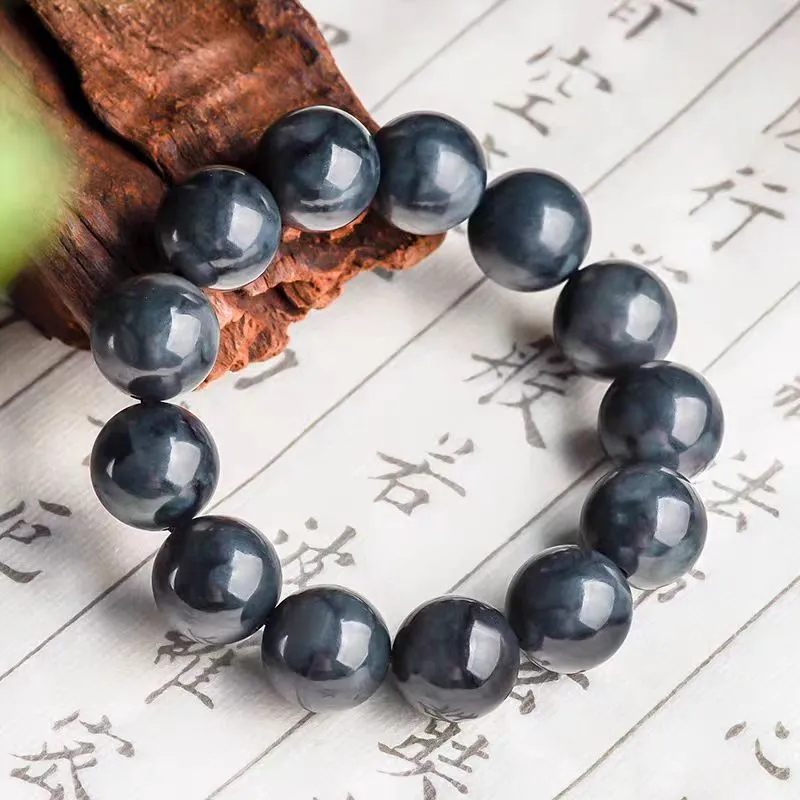 Lingxiang Yurun Bracelets Blue And White Men's-1