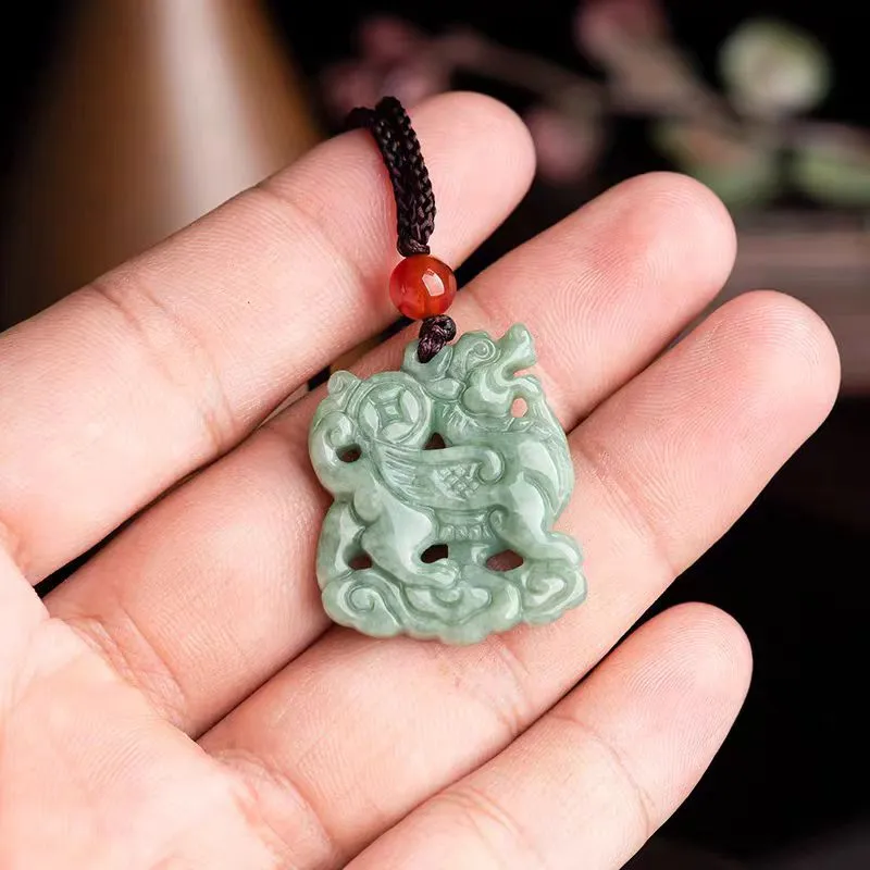 Lingxiang Yurun Bean Type Good Gift Necklace Unisex-4