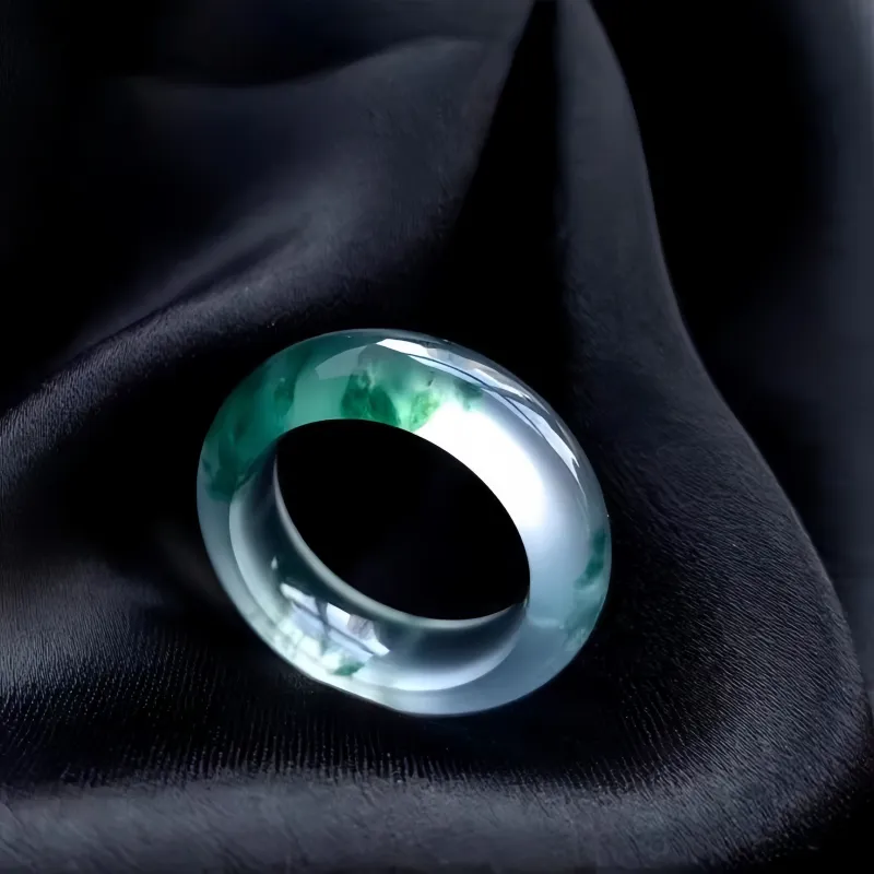 Lingxiang Yurun Dulong Jade Rings Unisex-2