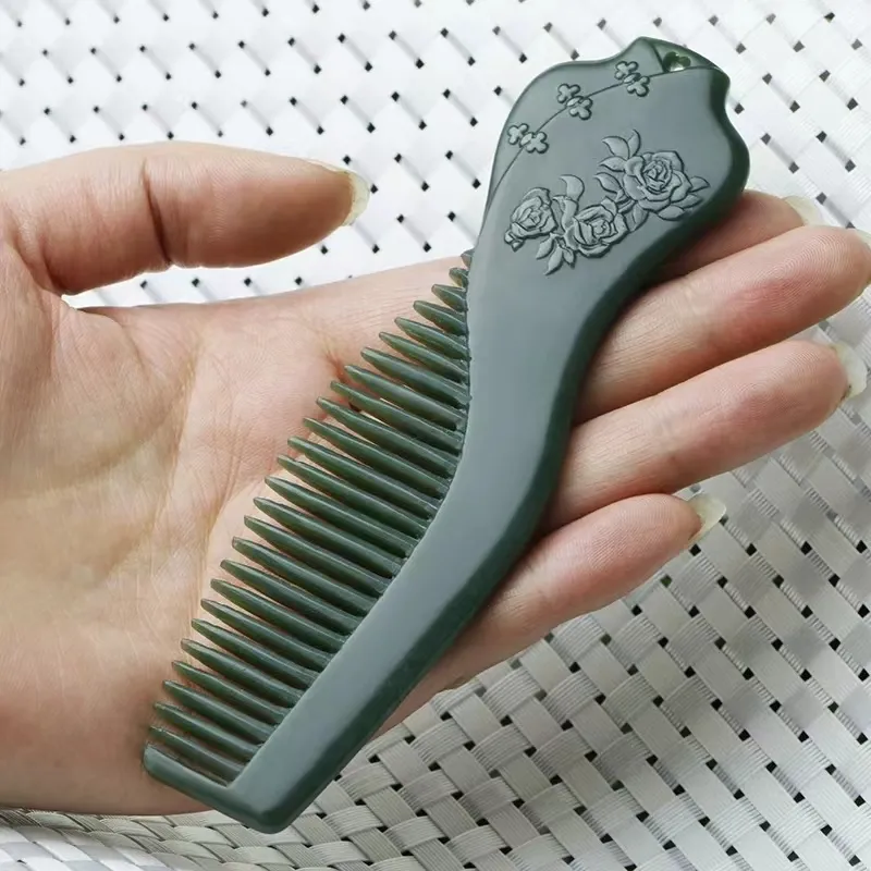Lingxiang Yurun Comb Green Jade Unisex-3