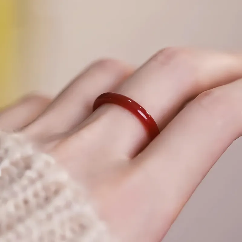 Lingxiang Yurun Jade Rings Unisex-5