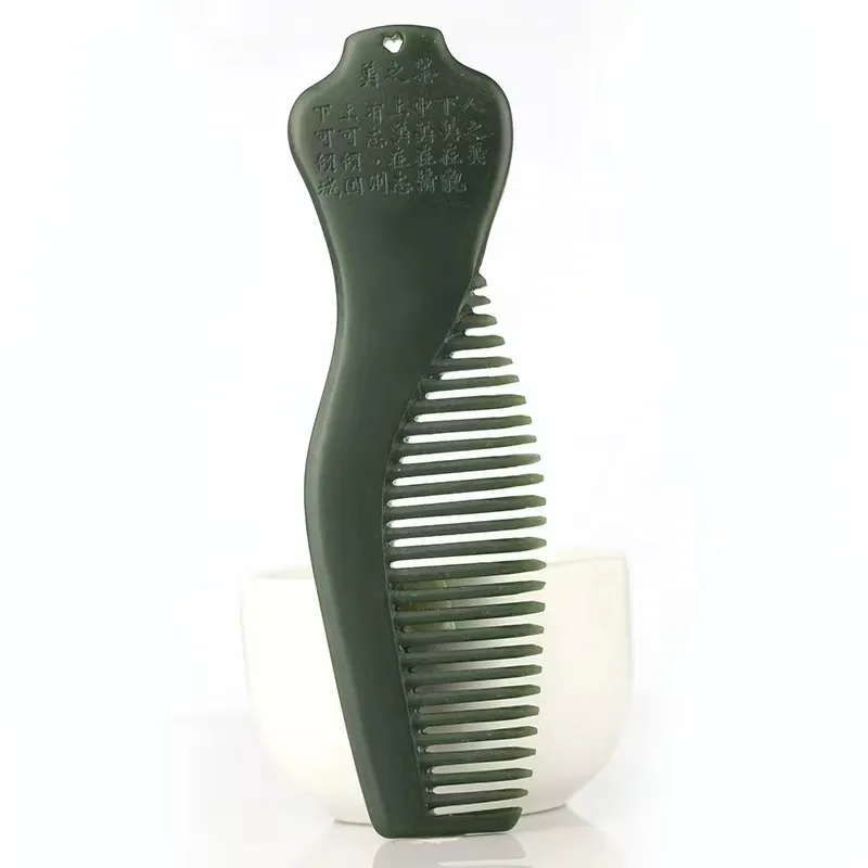 Lingxiang Yurun Comb Green Jade Unisex-4