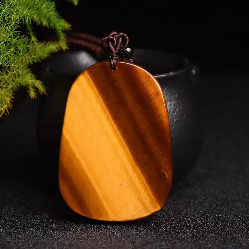 Lingxiang Yurun Tiger's Eye Stone Necklaces Unisex-3