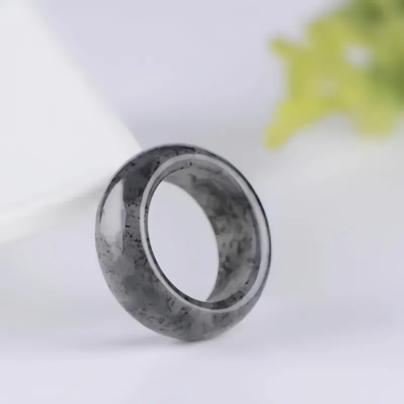 Lingxiang Yurun Rings Blue And White Unisex-2