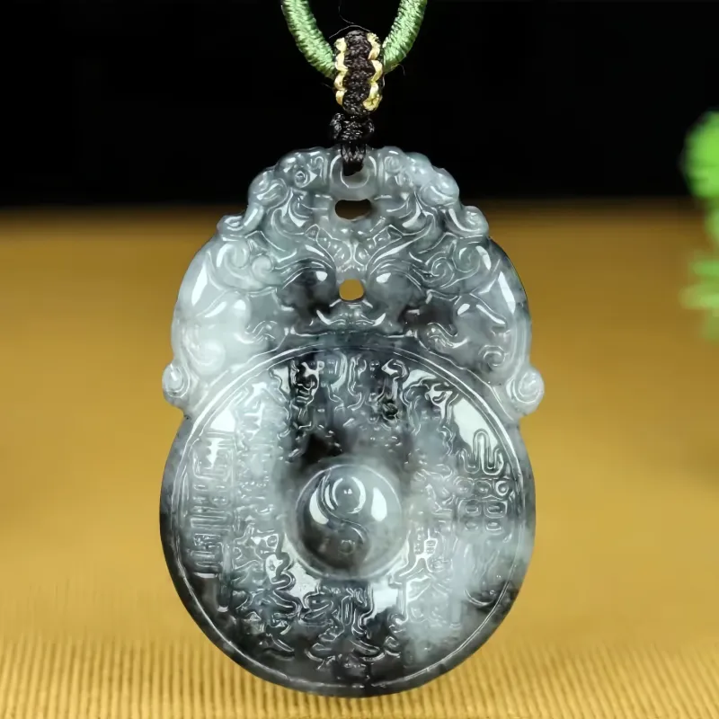 Lingxiang Yurun Bean Type Versatile Box Necklace Pendant New Year Unisex-3