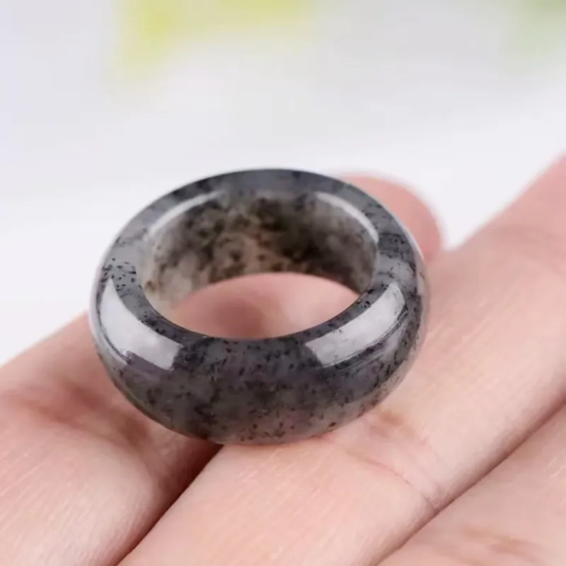 Lingxiang Yurun Rings Blue And White Unisex-4