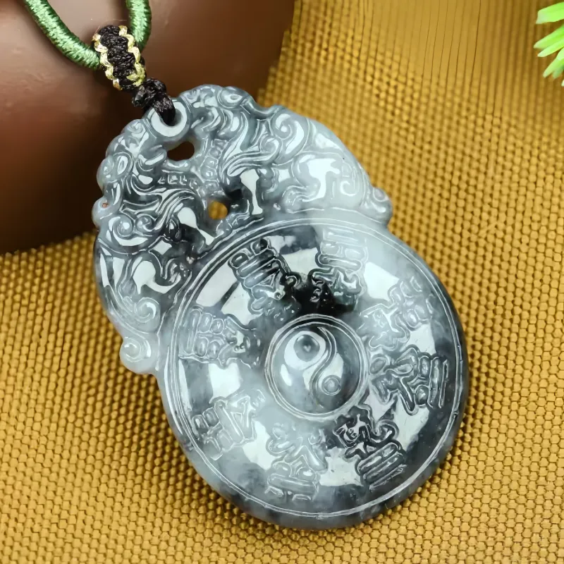 Lingxiang Yurun Bean Type Versatile Box Necklace Pendant New Year Unisex-4
