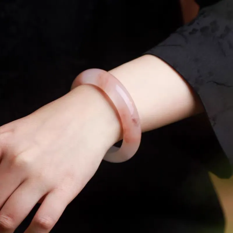 Lingxiang Yurun Golden Silk Jade Bangles Women's-6